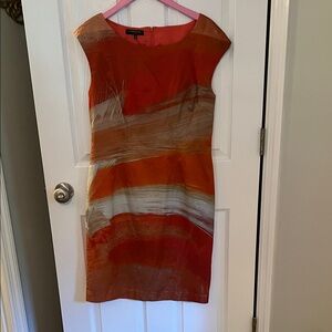 Lafayette 148 New York Red and Orange dress